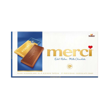 Merci Edel-Rahm, 4 Mini-Tafelschokoladen